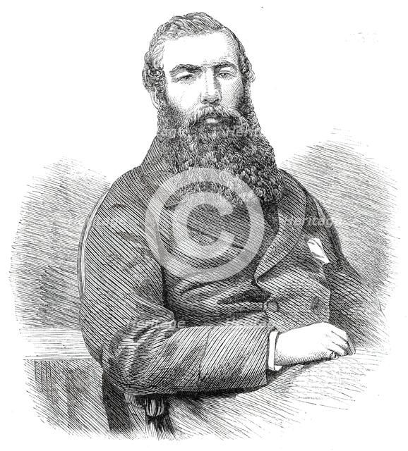 J. W. Malcolm, Esq., the newly-elected M.P. for Boston - from a photograph by Claudet, 1860. Creator: Unknown.