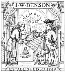 J. W. Benson Watchmakers, 1883. Creator: Unknown