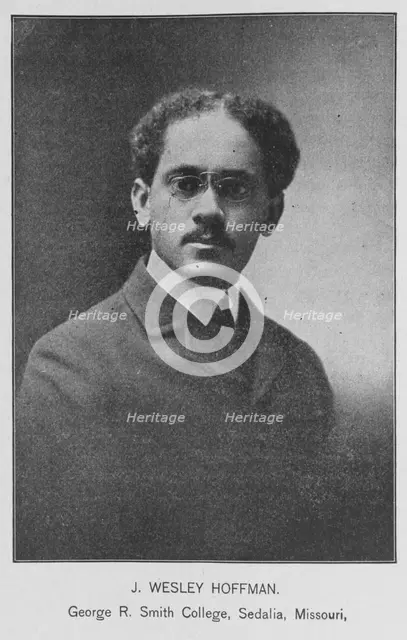 J. Wesley Hoffman; George R. Smith College, Sedalia, Missouri, 1902. Creator: Unknown.