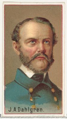 J. A. Dahlgren, printer's sample for the World's Inventors souvenir album (A25) for Allen ..., 1888. Creator: Allen & Ginter