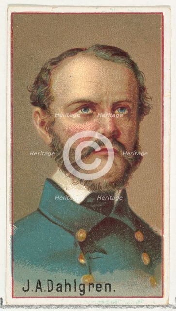 J. A. Dahlgren, printer's sample for the World's Inventors souvenir album (A25) for Allen ..., 1888. Creator: Allen & Ginter.