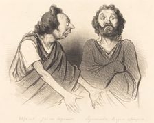 J'ai vu Seigneur... votre malheureux fils..., 1841. Creator: Honore Daumier