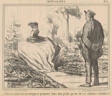 J'aimerais autant voir un ouragan ..., 19th century. Creator: Honore Daumier