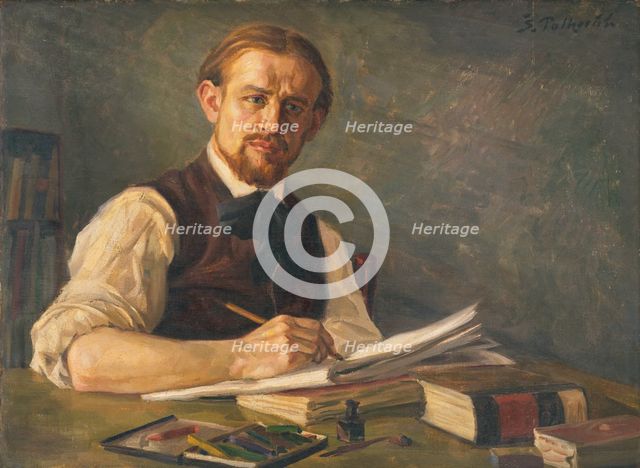 J. Alexy as a Student of Prague Academy, 1921. Creator: Stefan Polkorab.