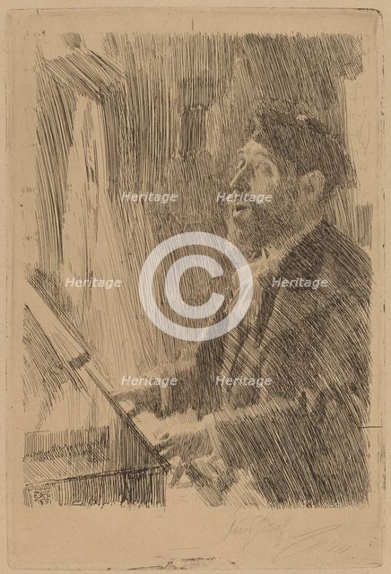 J.B. Faure, 1891. Creator: Anders Leonard Zorn.