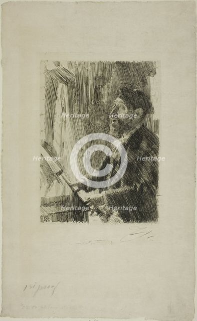 J.B. Faure, 1891. Creator: Anders Leonard Zorn.