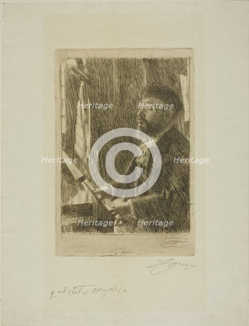 J.B. Faure, 1891. Creator: Anders Leonard Zorn.