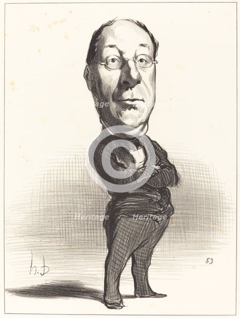J.-B. Gustave de Laboulie, 1849. Creator: Honore Daumier.