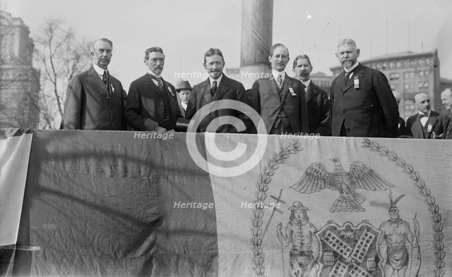 J.B. Pine, Lewis H. Pounds, George McAneny, G.F. Kunz, 1916. Creator: Bain News Service.