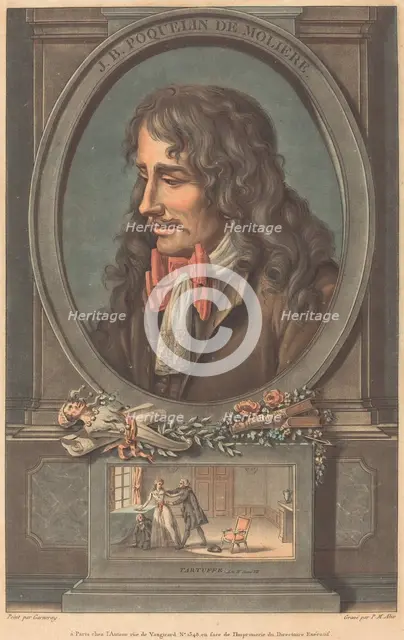 J.B. Poquelin de Moliere. Creator: Pierre Michel Alix.