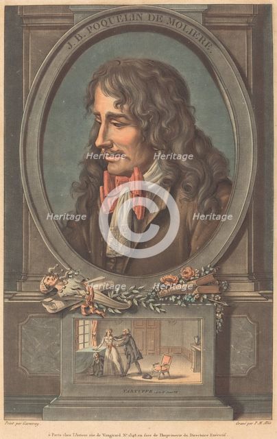 J.B. Poquelin de Moliere. Creator: Pierre Michel Alix.