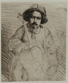 J. Becquet, Sculptor, 1859. Creator: James Abbott McNeill Whistler