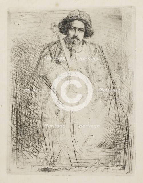 J. Becquet, Sculptor, 1859. Creator: James Abbott McNeill Whistler.