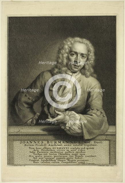 J. Burmannus, n.d. Creator: Jacobus Houbraken.