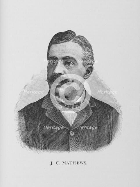J. C. Mathews, 1887. Creator: Unknown.