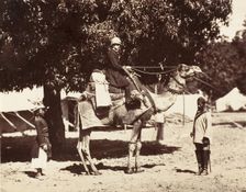 J.C.S. on a Riding Camel, 1858-61. Creator: Unknown