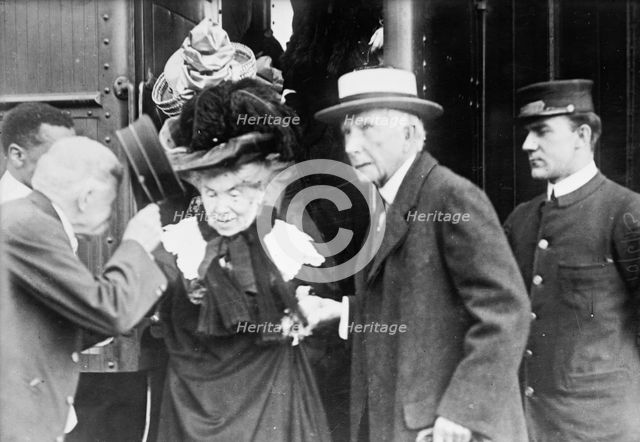 J.D. Rockefeller and wife, 1911. Creator: Bain News Service.