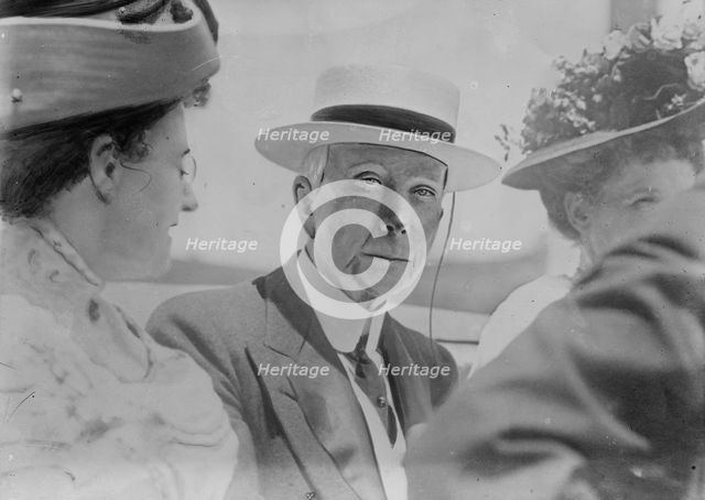 J.D. Rockefeller with others on his birthday, 1910. Creator: Bain News Service.