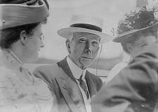 J.D. Rockefeller with others on his birthday, 1910. Creator: Bain News Service