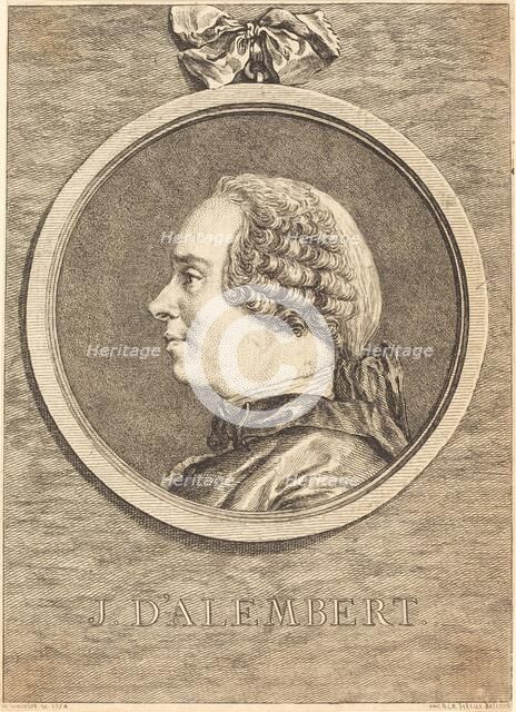 J. D'Alembert, 1754. Creator: Claude Henri Watelet.