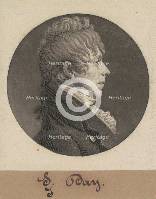 J. Day, 1804. Creator: Charles Balthazar Julien Févret de Saint-Mémin.