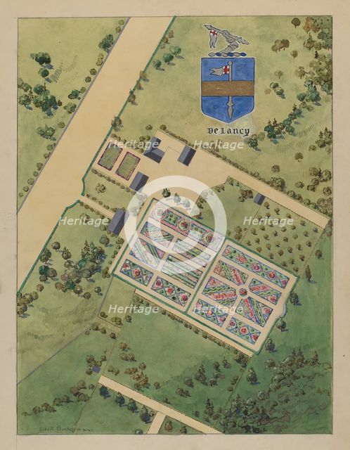 J. Delancey Estate, c. 1936. Creator: Gilbert Sackerman.