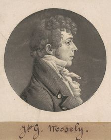 J. G. Mosely, 1808. Creator: Charles Balthazar Julien Févret de Saint-Mémin
