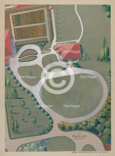 J. Hopkins Estate, c. 1936. Creators: George Stonehill, Meyer Goldbaum.