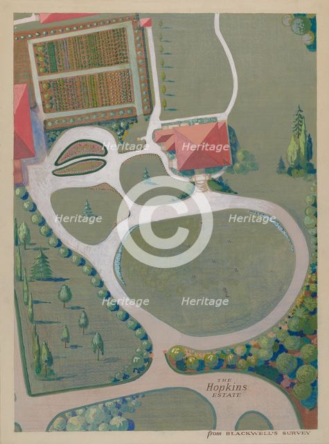 J. Hopkins Estate, c. 1936. Creators: George Stonehill, Meyer Goldbaum.