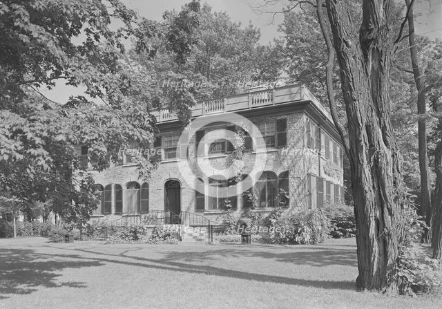J.L. Johnston, Stone House, residence in Cape Vincent, New York, 1935. Creator: Gottscho-Schleisner, Inc.