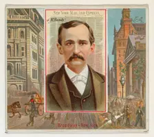 J.M. Bundy, New York Mail and Express, from the American Editors series (N35) for Allen & ..., 1887. Creator: Allen & Ginter