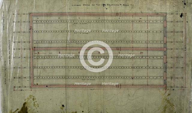 J.M. Brunswick and Balke Company Lumber Dryer, Chicago, Illinois, c. 1883. Creator: Adler & Sullivan.