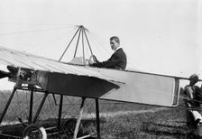 J.M. Johnson in Bleriotype [plane], between c1910 and c1915. Creator: Bain News Service