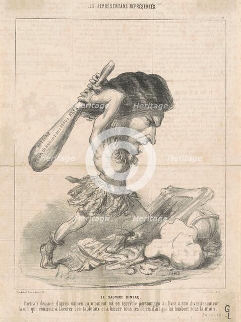 J. Martial Bineau (2nd Plate), 19th century. Creator: Honore Daumier.
