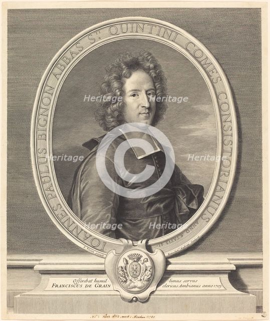 J.P. Bignon. Creator: Benoit Audran I.