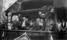J.P. Holland at car strike, 1916. Creator: Bain News Service