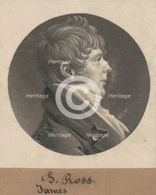 J. Ross, 1803. Creator: Charles Balthazar Julien Févret de Saint-Mémin.