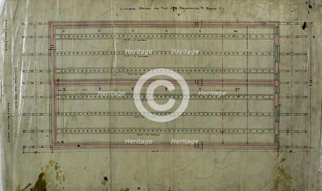 J.M. Brunswick and Balke Company Lumber Dryer, Chicago, Illinois, c. 1883. Creator: Adler & Sullivan.