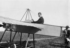J.M. Johnson in Bleriotype [plane], between c1910 and c1915. Creator: Bain News Service