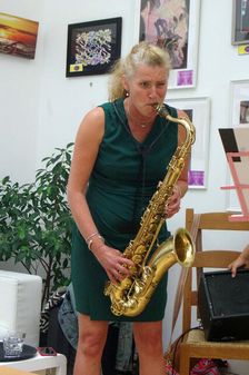 Jo Fooks, Jo Harrop and Friends, Clocktower Cafe Jazz Club, Croydon, London, 29 May 2025. Creator: Brian O'Connor