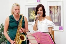 Jo Fooks, Jo Harrop, Jo Harrop and Friends, Clocktower Cafe Jazz Club, Croydon, London, 29 May 2025. Creator: Brian O'Connor