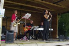 Jo Harrop Quartet, Listening Room Jazz, Three Horseshoes, Knockholt, Kent, July 2021. Creator: Brian O'Connor