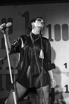 Jo-Jo O'Donoughue, Eater live at 100 Club, London, Mar 2023. Creator: Annapaola Marchesani