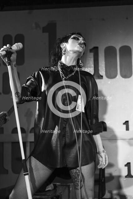 Jo-Jo O'Donoughue, Eater live at 100 Club, London, Mar 2023. Creator: Annapaola Marchesani.