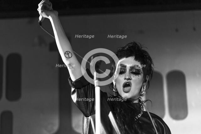 Jo-Jo O'Donoughue, Eater live at 100 Club, London, Mar 2023. Creator: Annapaola Marchesani.