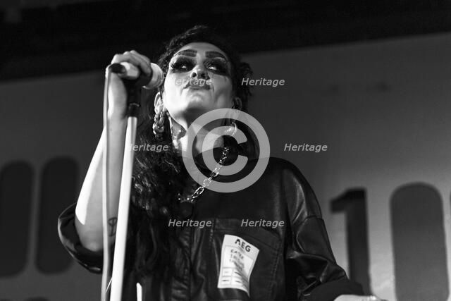 Jo-Jo O'Donoughue, Eater live at 100 Club, London, Mar 2023. Creator: Annapaola Marchesani.