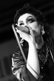 Jo-Jo O'Donoughue, Eater live at 100 Club, London, Mar 2023. Creator: Annapaola Marchesani
