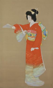 Jo-no-mai (Dance Performed in Noh Play), 1936. Creator: Shoen, Uemura (1875-1949)