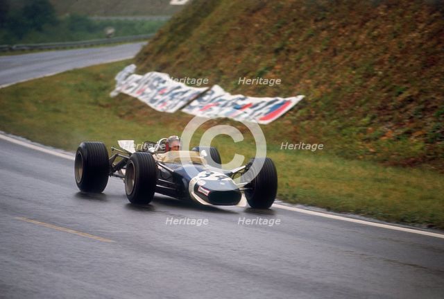 Jo Siffert's Lotus-Ford, French Grand Prix, Rouen, 1968. Artist: Unknown