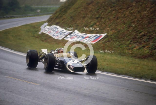 Jo Siffert's Lotus-Ford, French Grand Prix, Rouen, 1968. Artist: Unknown